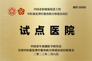 中国老龄健康促进工程试点医院