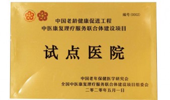 中国老龄健康促进工程试点医院